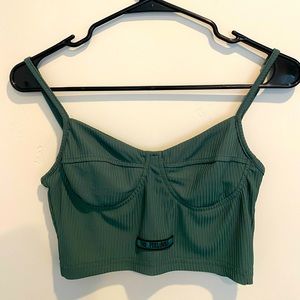Green workout set top and Bottom.